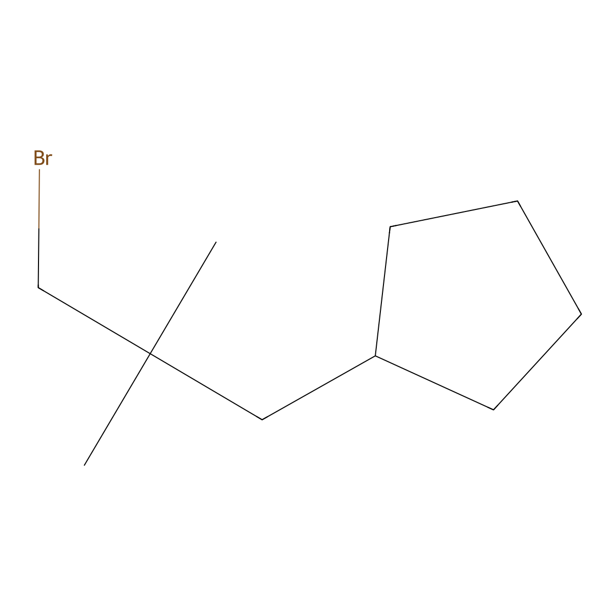 (3-Bromo-2,2-dimethylpropyl)cyclopentane molecular structure, CAS 1498688-62-2