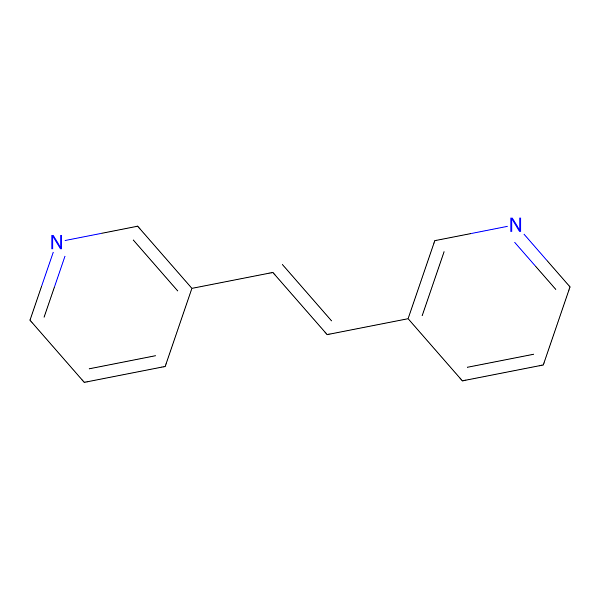 (E)-1,2-Di(pyridin-3-yl)ethene molecular structure, CAS 14987-84-9