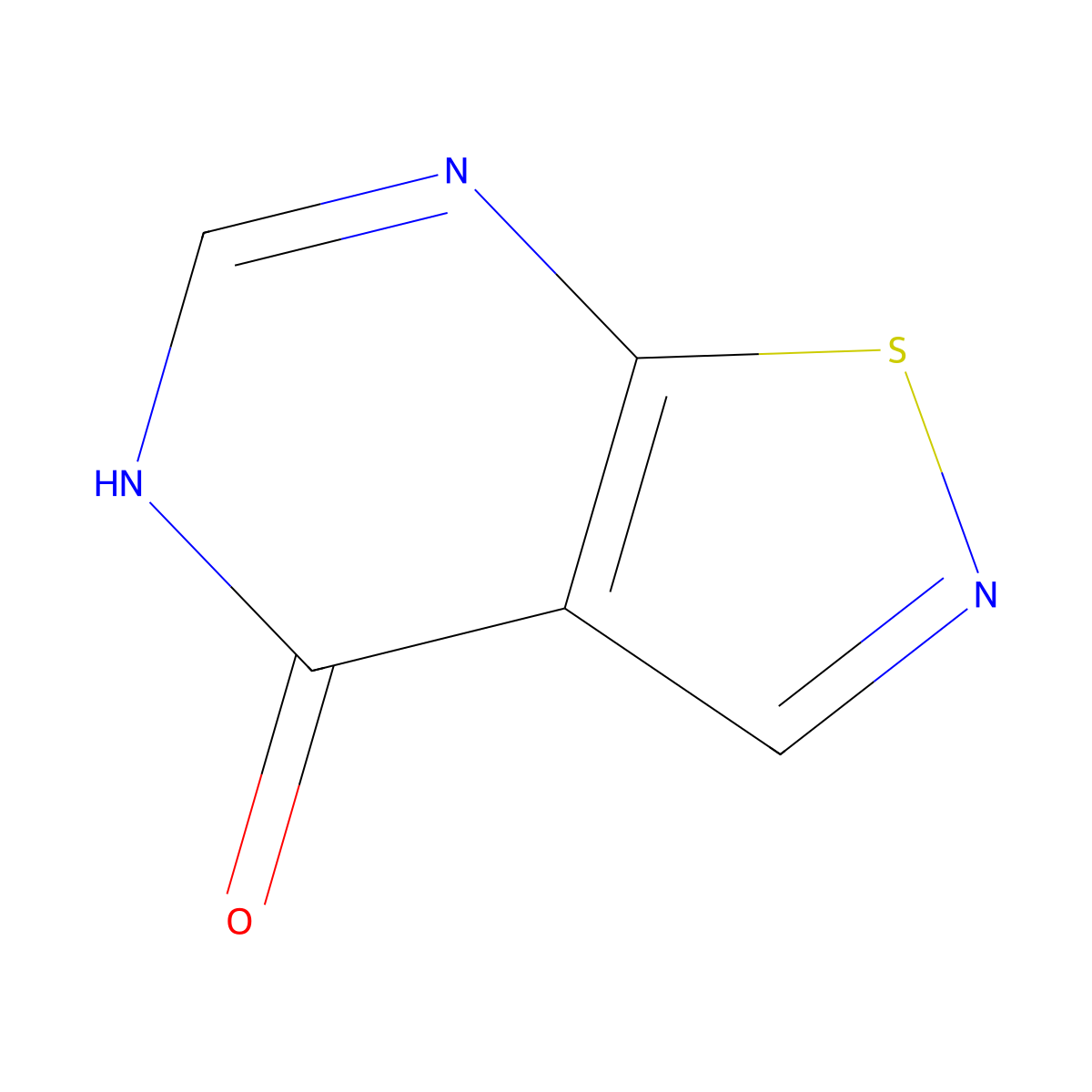 Isothiazolo[5,4-D]pyrimidin-4(5H)-one molecular structure, CAS 1498711-48-0