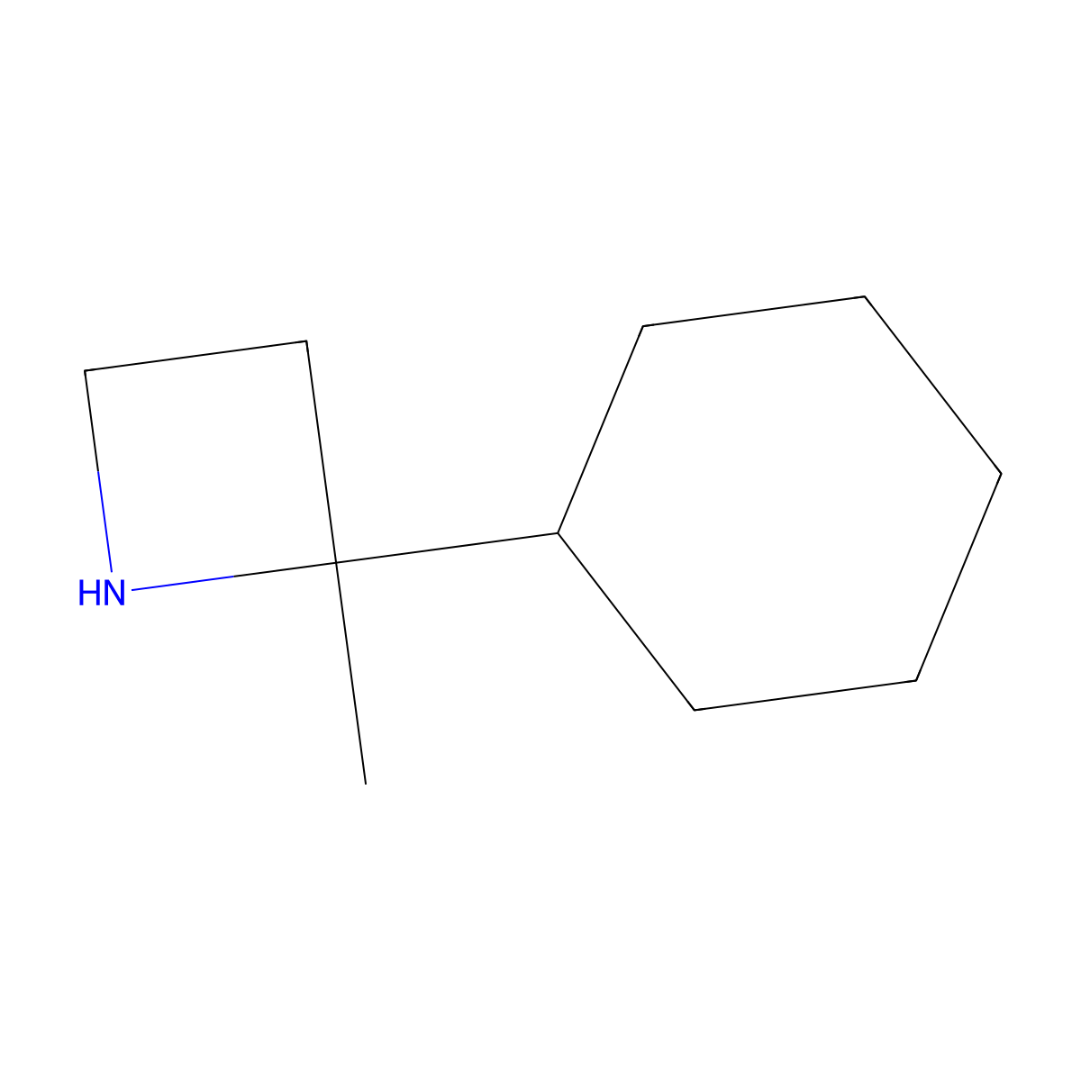 2-Cyclohexyl-2-methylazetidine molecular structure, CAS 1498714-67-2