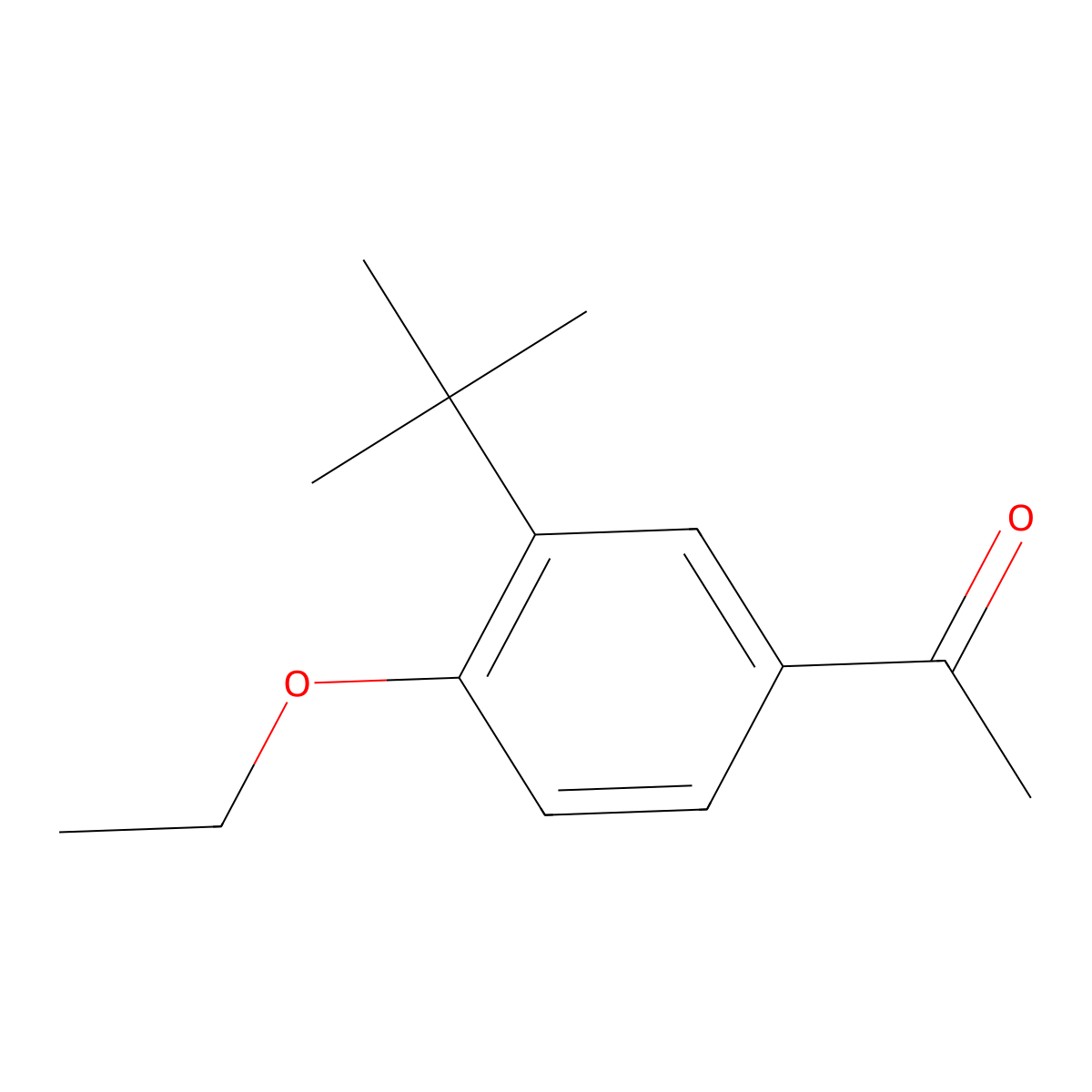 1-(3-(Tert-butyl)-4-ethoxyphenyl)ethanone molecular structure, CAS 1498730-71-4