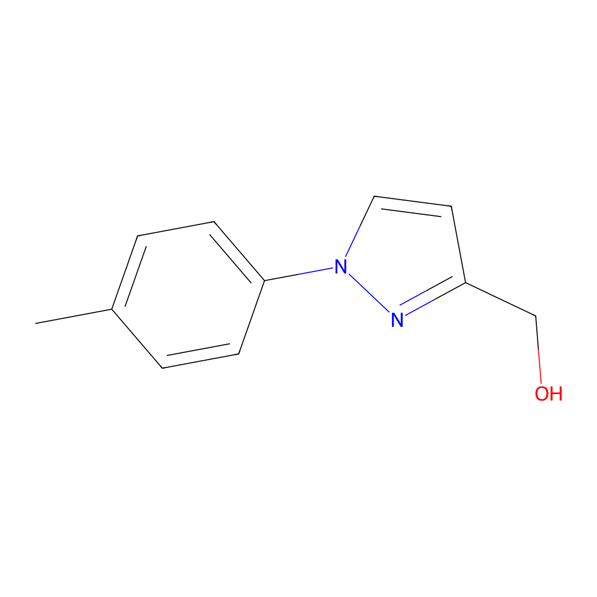 [1-(4-Methylphenyl)-1h-pyrazol-3-yl]methanol molecular structure, CAS 1498746-69-2