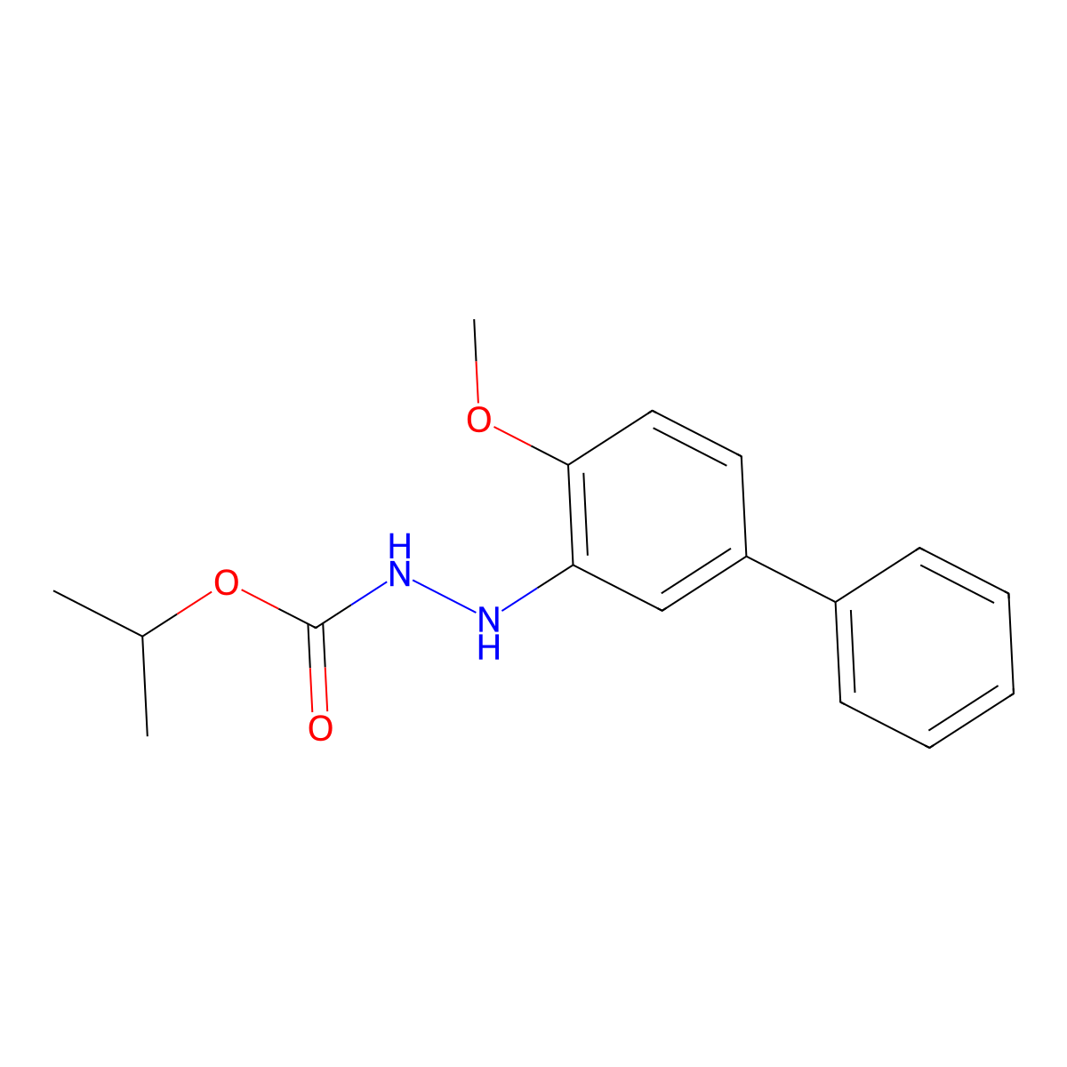 Bifenazate molecular structure, CAS 149877-41-8
