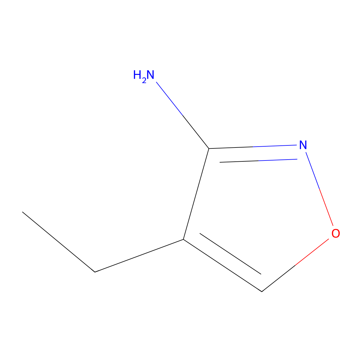 4-Ethyl-1,2-oxazol-3-amine molecular structure, CAS 1498793-09-1