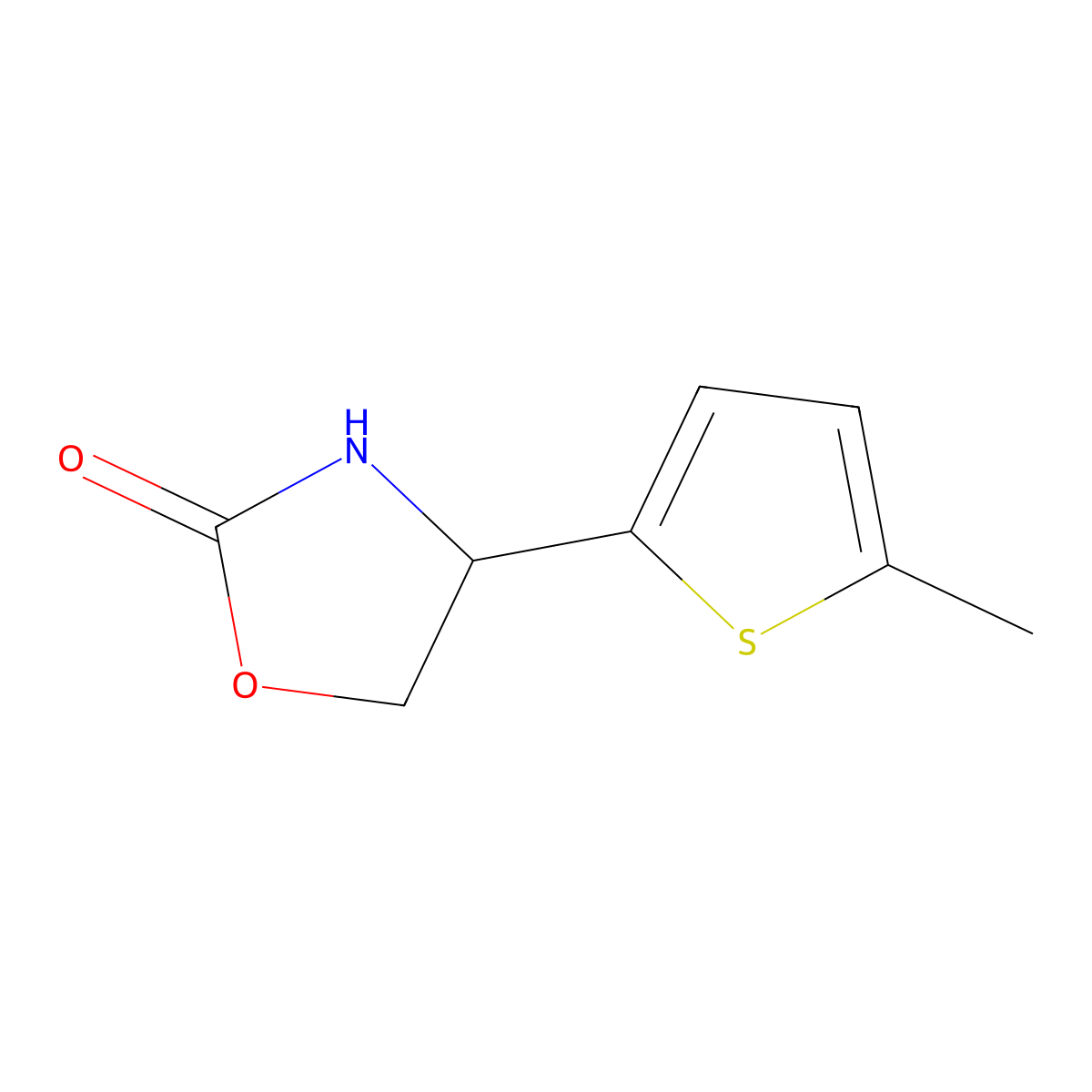 4-(5-Methylthiophen-2-yl)oxazolidin-2-one molecular structure, CAS 1498820-97-5