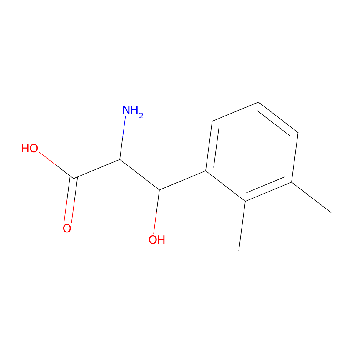 2-Amino-3-(2,3-dimethylphenyl)-3-hydroxypropanoic acid molecular structure, CAS 1498899-57-2