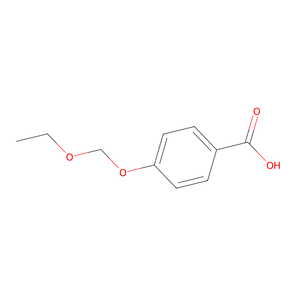 4-(Ethoxymethoxy)benzoic acid molecular structure, CAS 1498900-69-8
