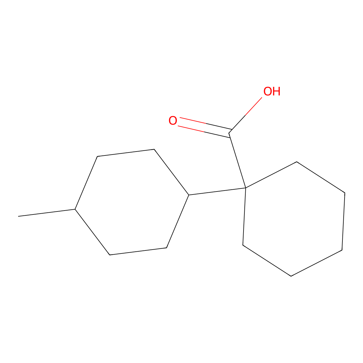 1-(4-Methylcyclohexyl)cyclohexane-1-carboxylic acid molecular structure, CAS 1498941-62-0
