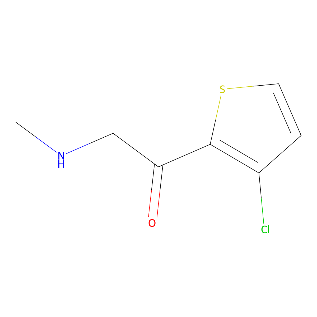 1-(3-Chlorothiophen-2-yl)-2-(methylamino)ethan-1-one molecular structure, CAS 1498950-66-5