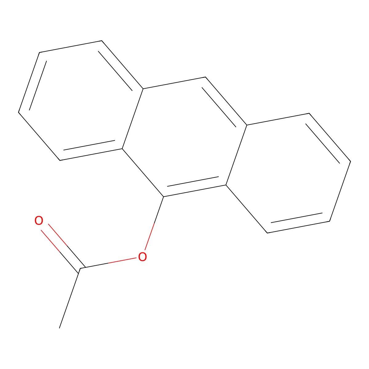 9-Anthryl acetate molecular structure, CAS 1499-12-3