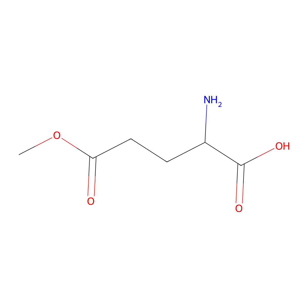 5-Methyl hydrogen L-glutamate molecular structure, CAS 1499-55-4