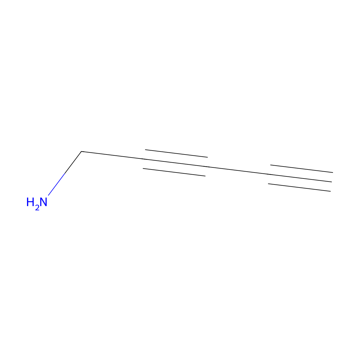 Penta-2,4-diyn-1-amine molecular structure, CAS 1499-98-5