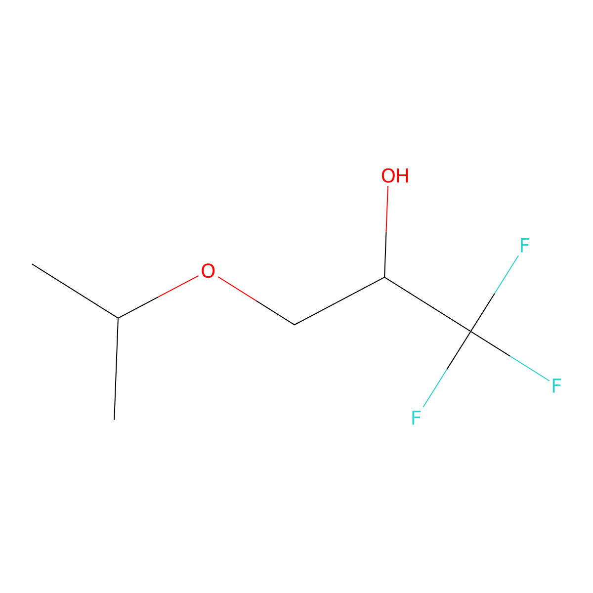 1,1,1-Trifluoro-3-(propan-2-yloxy)propan-2-ol molecular structure, CAS 149902-15-8