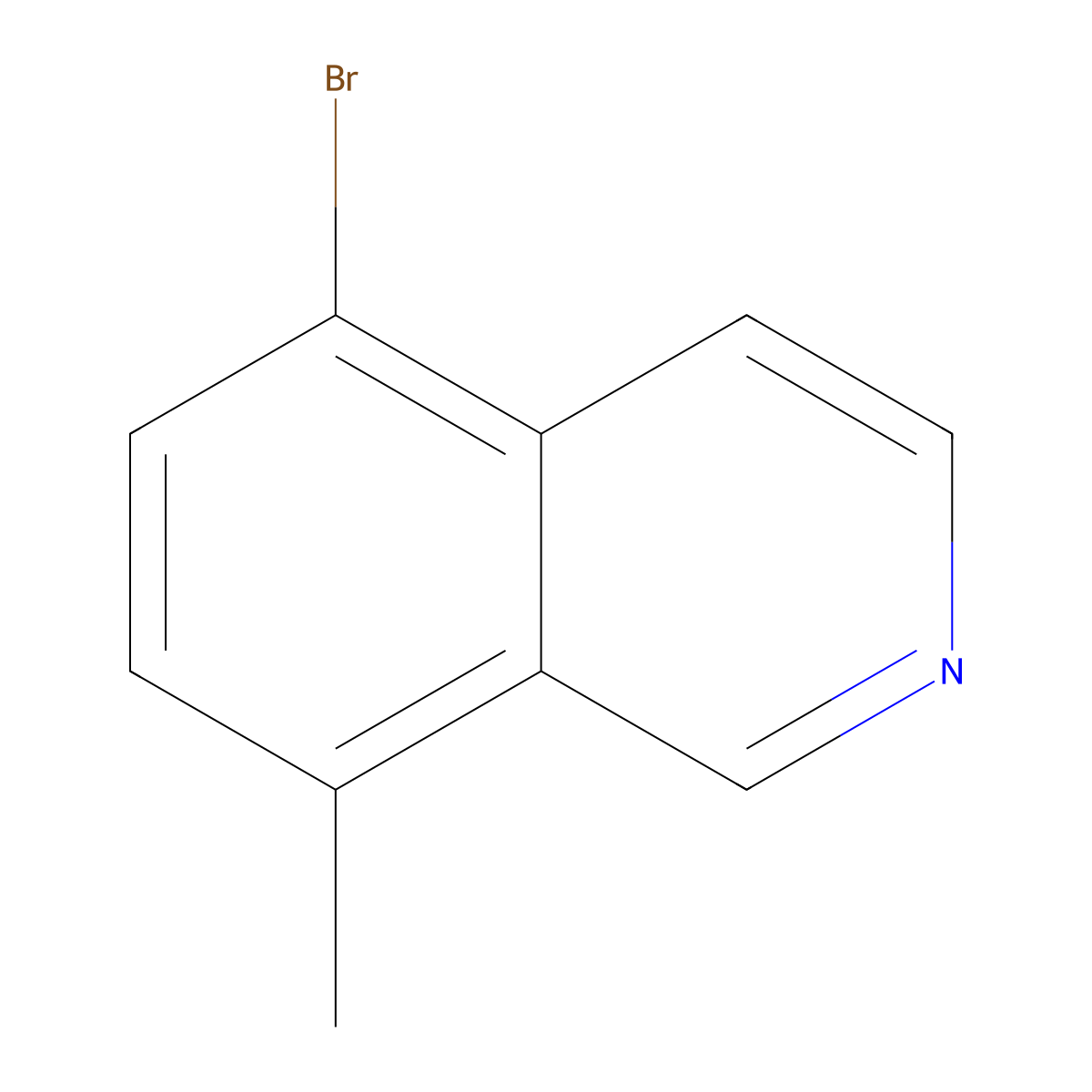 5-Bromo-8-methylisoquinoline molecular structure, CAS 1499058-10-4