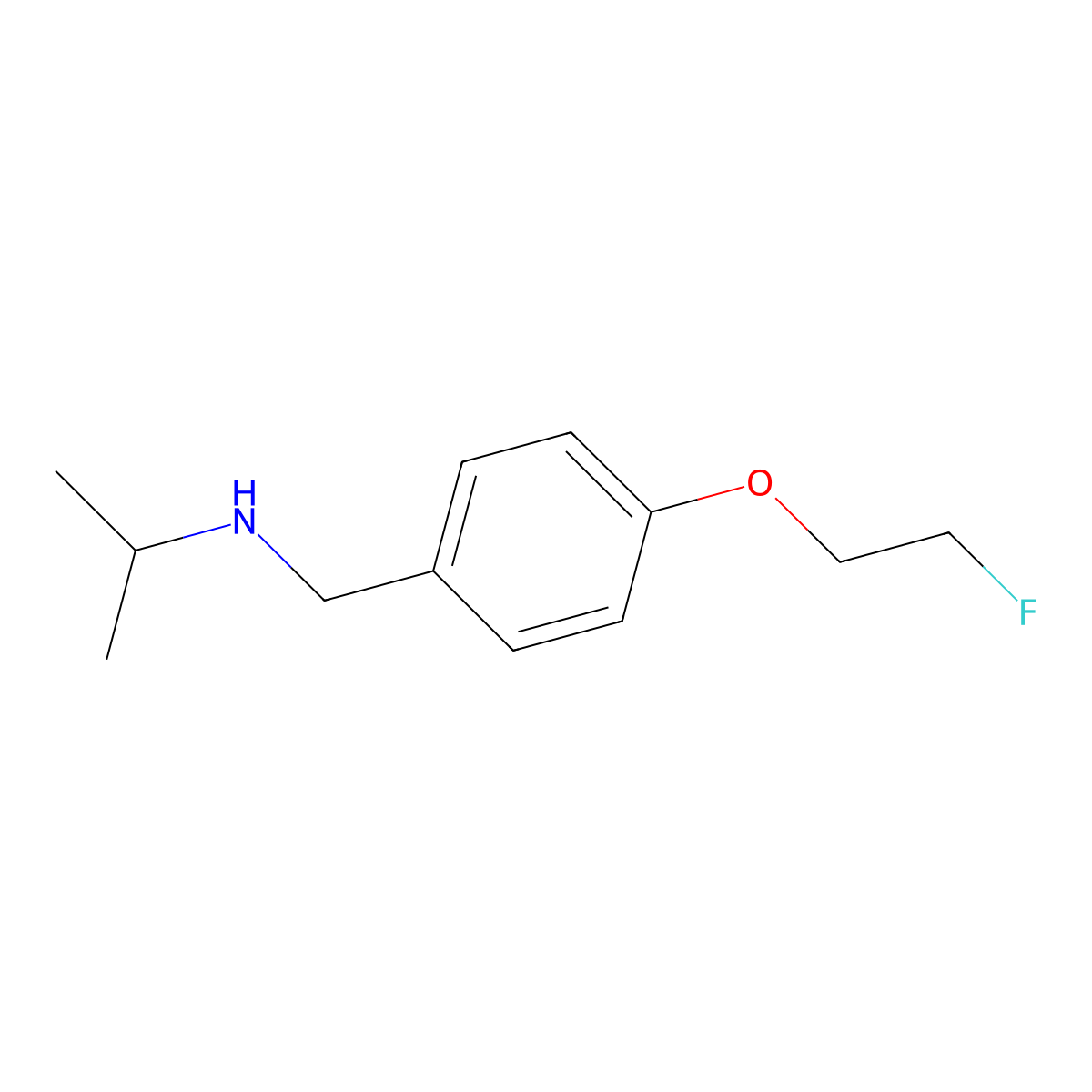 [4-(2-Fluoroethoxy)benzyl]isopropylamine molecular structure, CAS 1499061-06-1