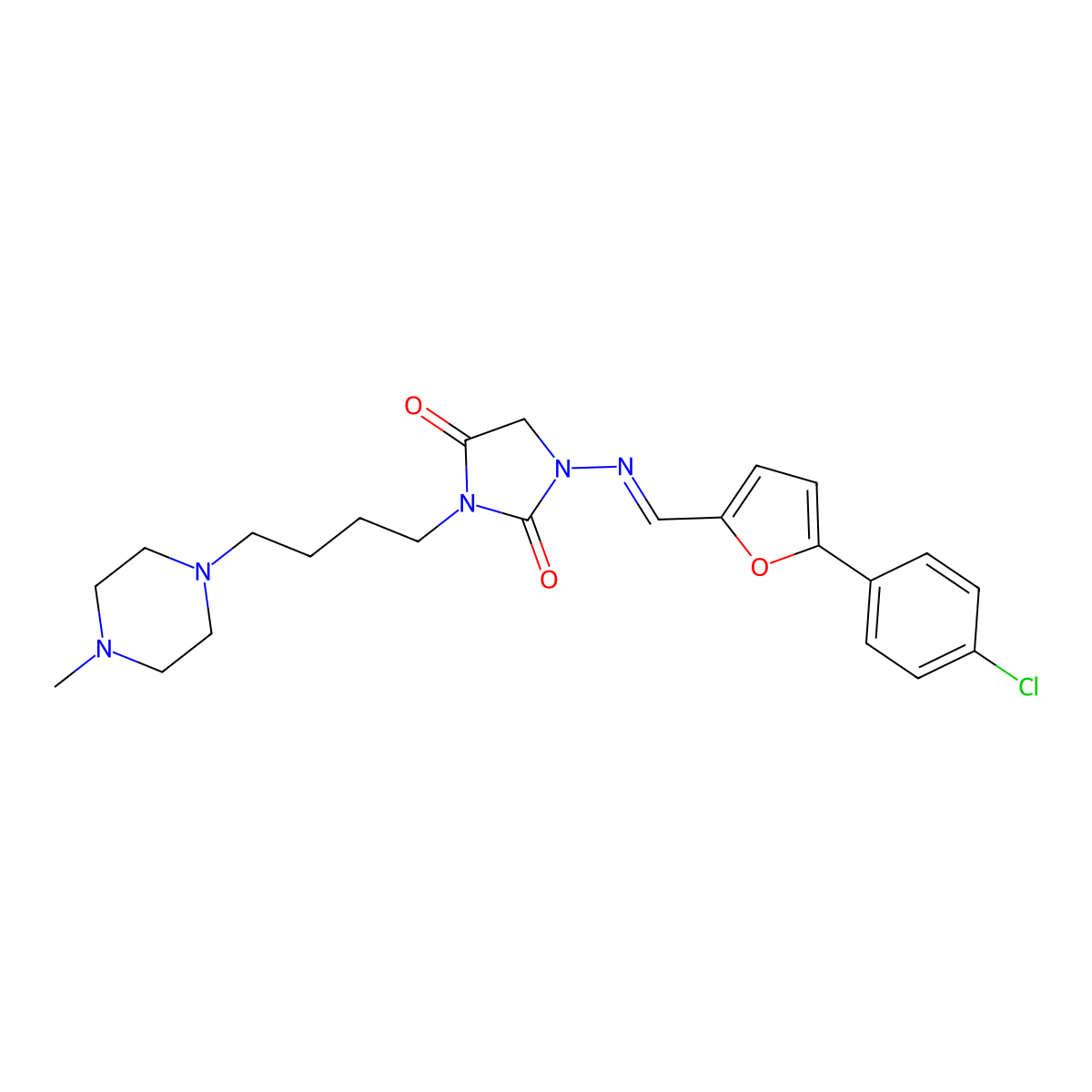 Azimilide molecular structure, CAS 149908-53-2