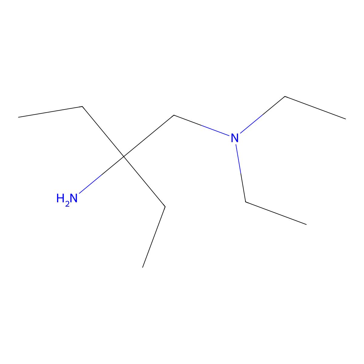 (2-Amino-2-ethylbutyl)diethylamine molecular structure, CAS 1499099-98-7