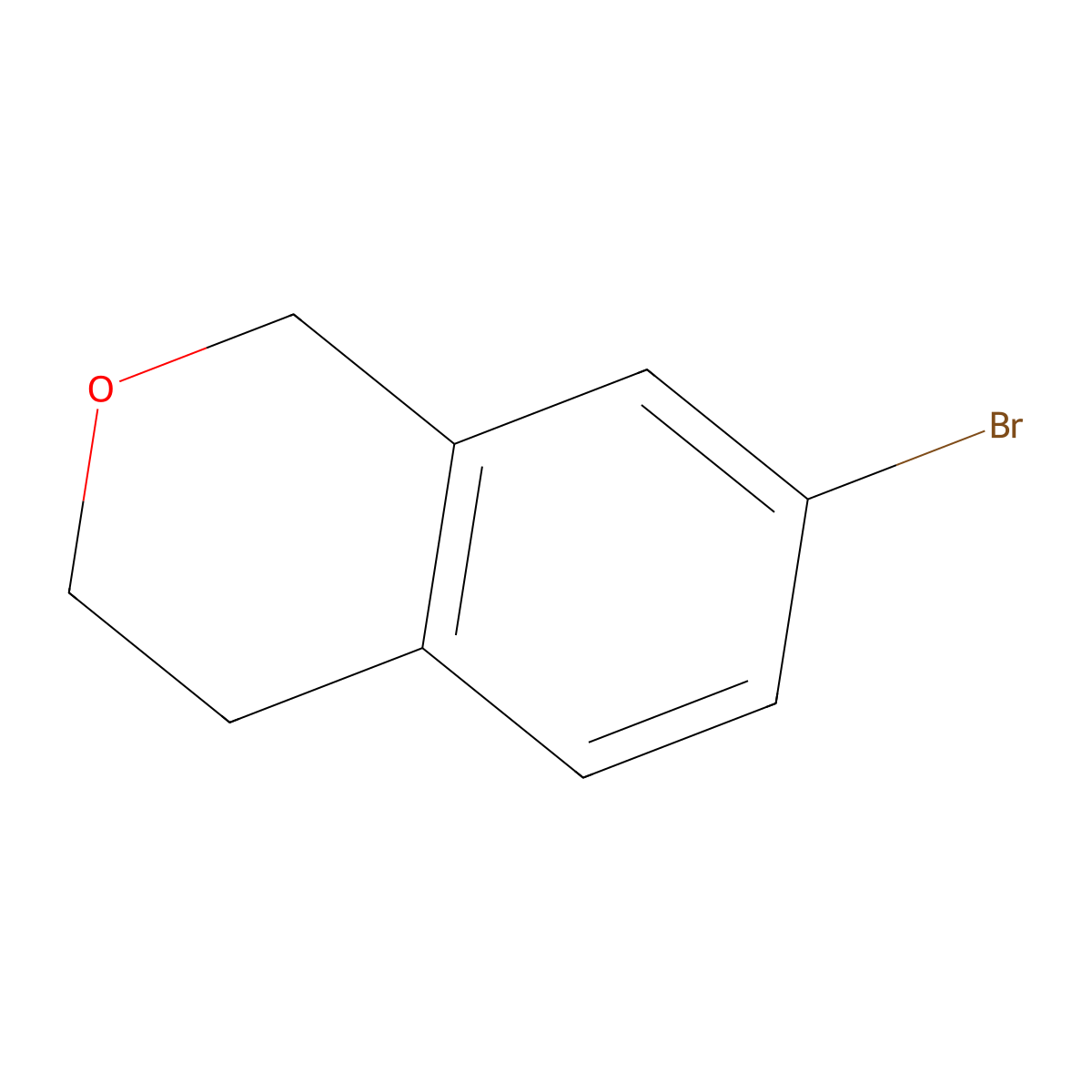 7-bromo-3,4-dihydro-1H-2-benzopyran molecular structure, CAS 149910-98-5