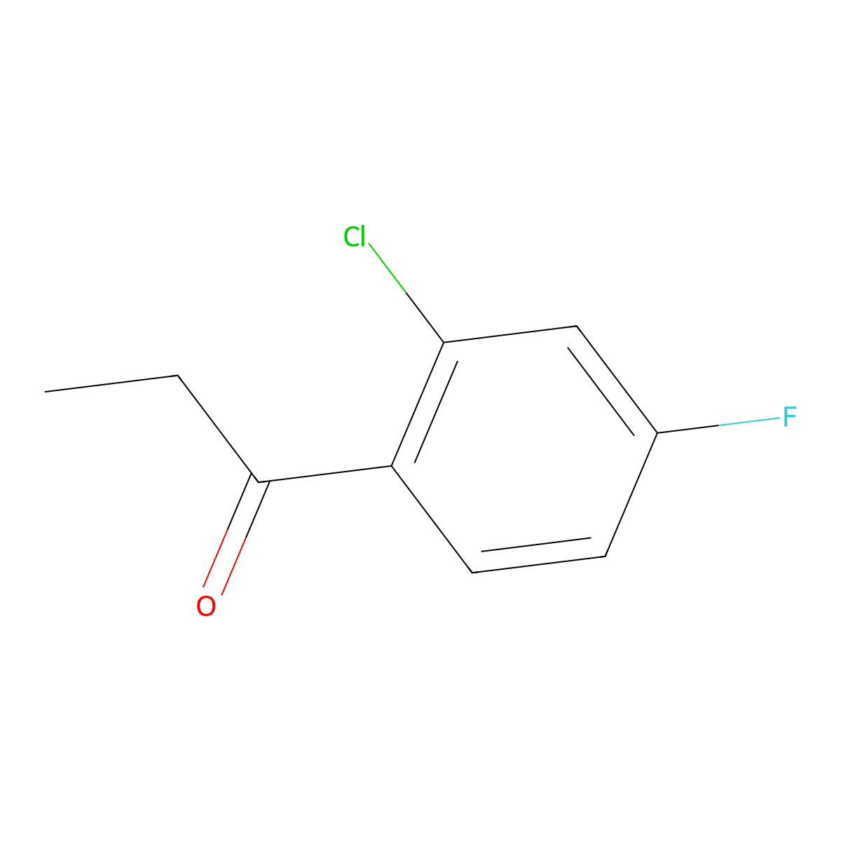 1-(2-Chloro-4-fluorophenyl)propan-1-one molecular structure, CAS 149914-82-9