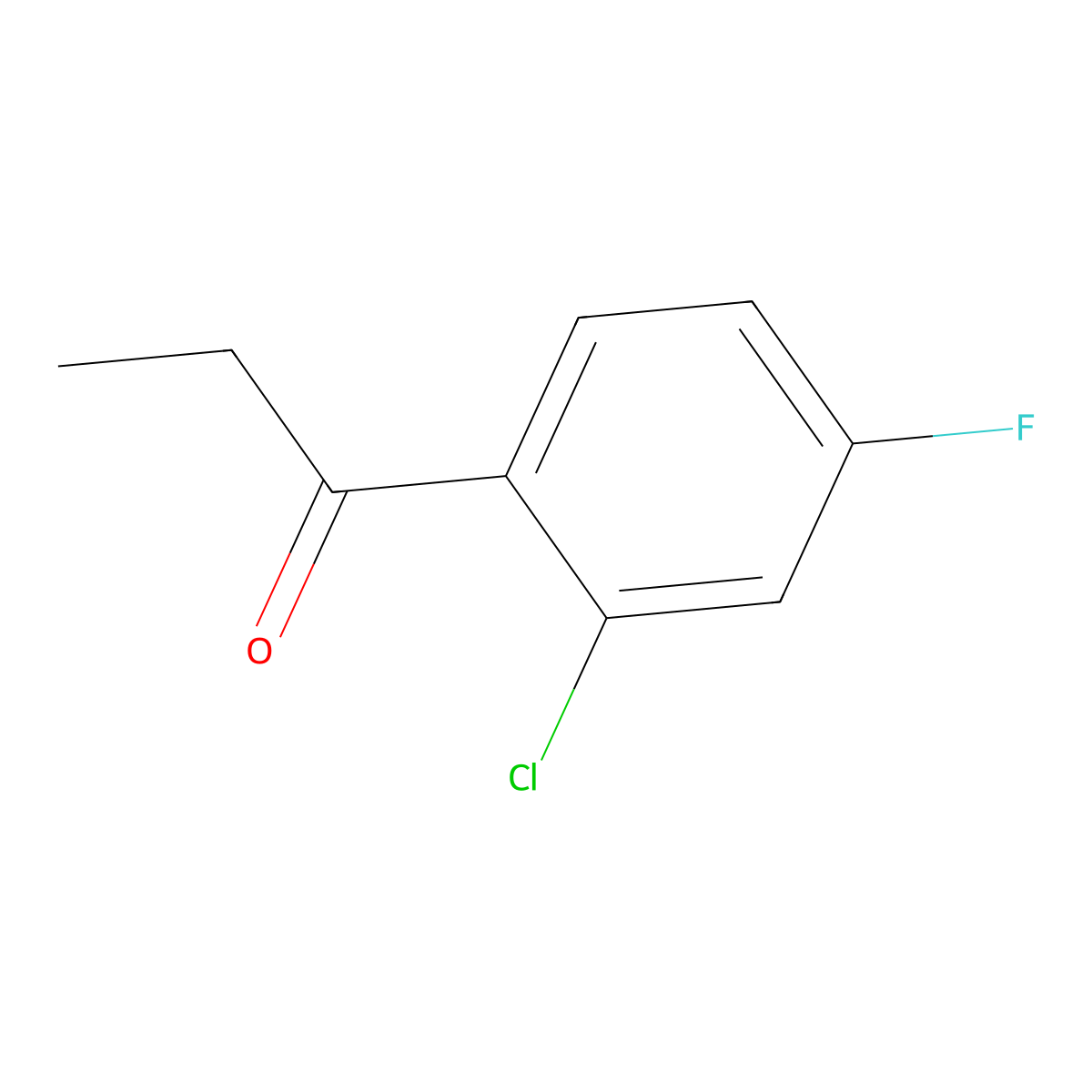 1-(2-Chloro-4-fluorophenyl)propan-1-one molecular structure, CAS 149914-82-9