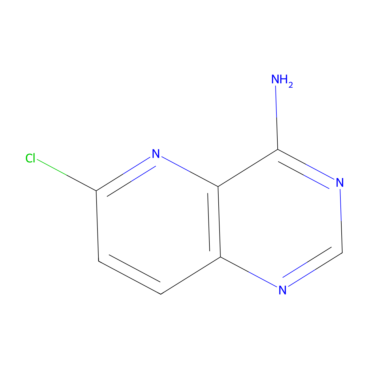 6-Chloropyrido[3,2-d]pyrimidin-4-amine molecular structure, CAS 1499166-63-0