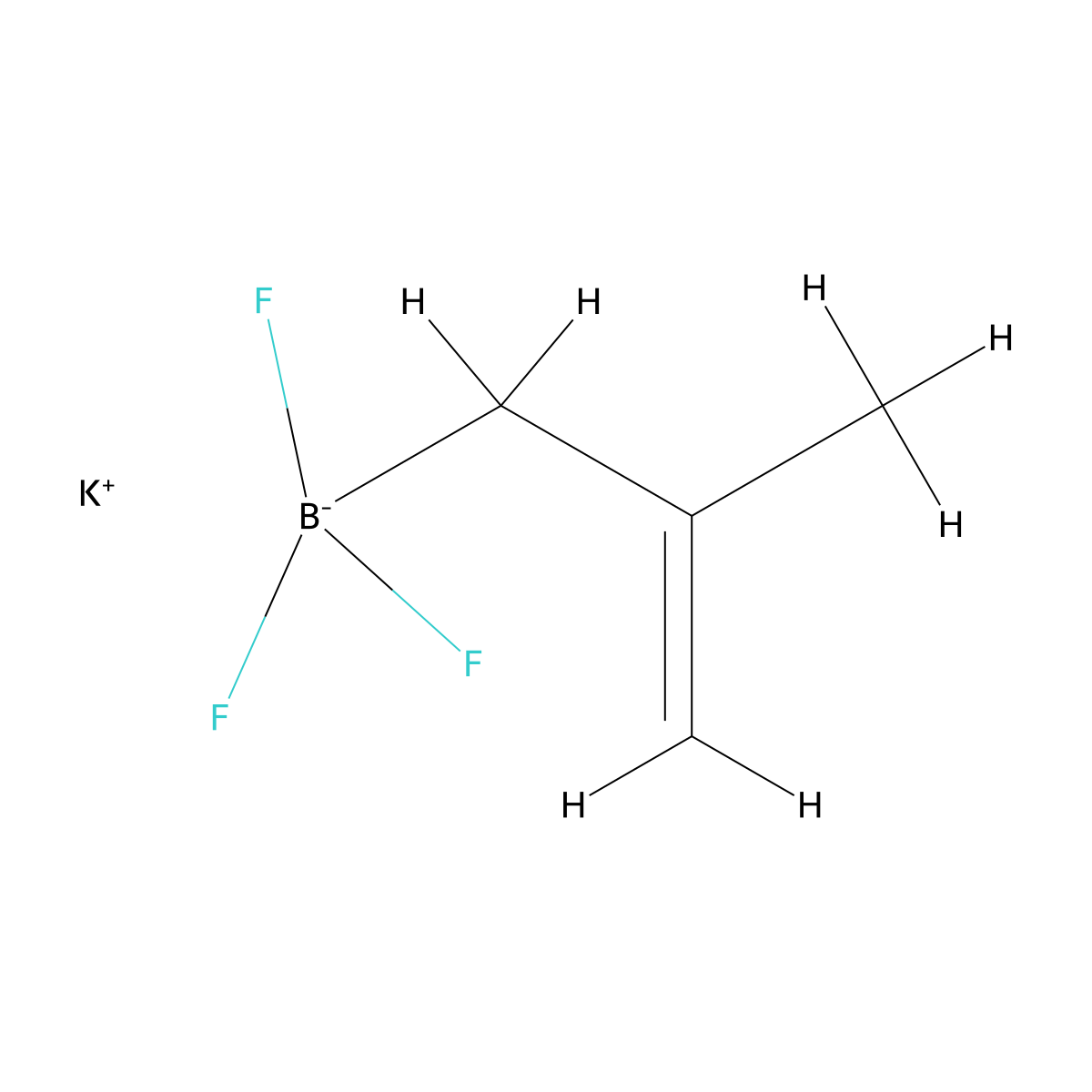 Potassium trifluoro(2-methylprop-2-en-1-yl)boranuide molecular structure, CAS 1499174-62-7