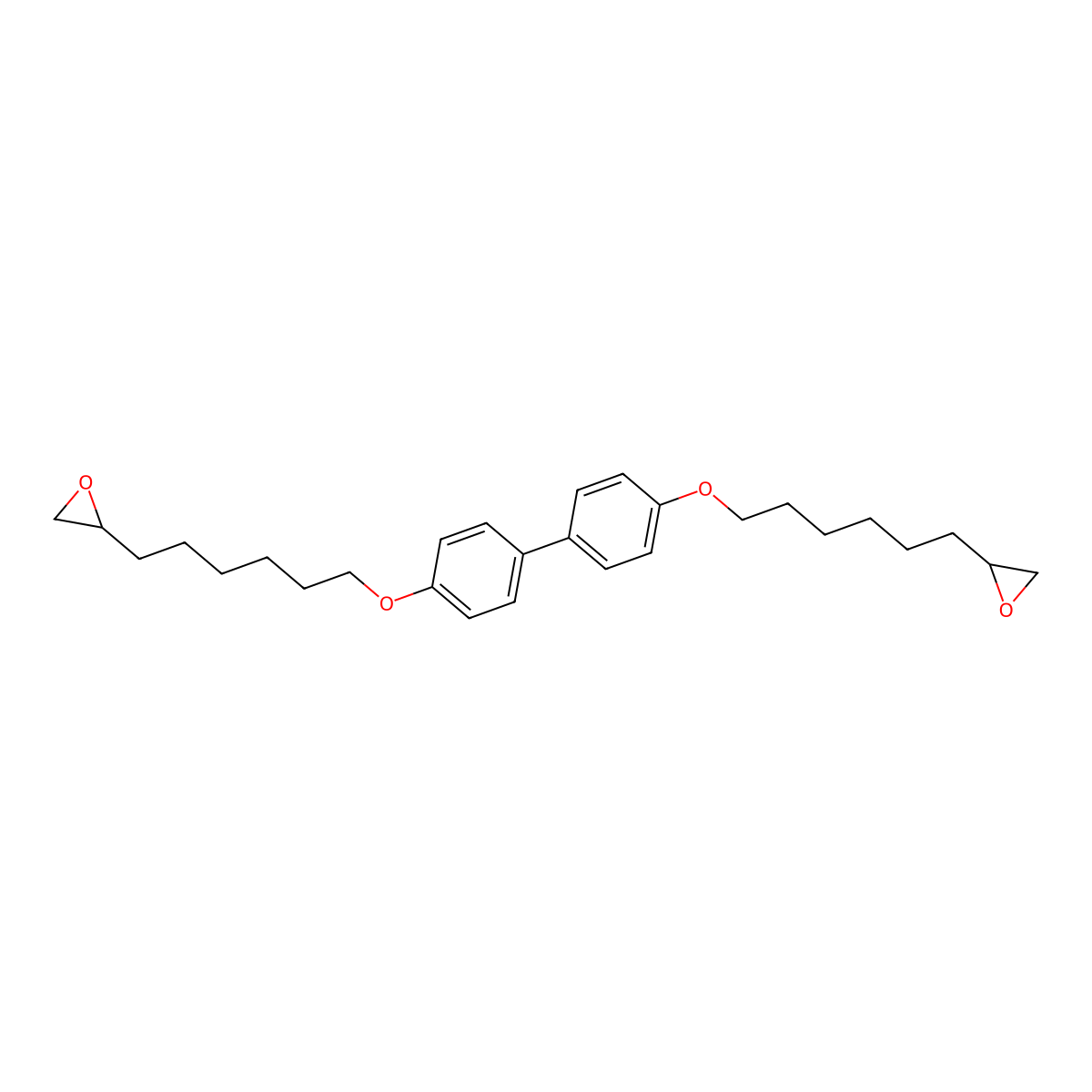 4,4'-Bis((6-(oxiran-2-YL)hexyl)oxy)-1,1'-biphenyl molecular structure, CAS 149918-96-7