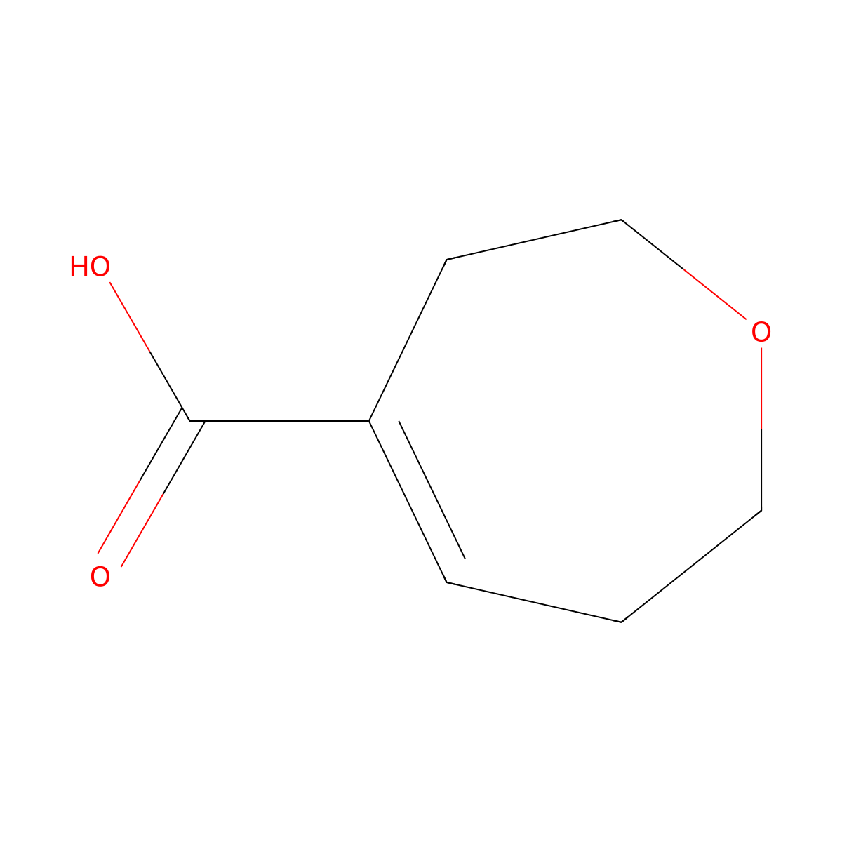 2,3,6,7-Tetrahydrooxepine-4-carboxylic acid molecular structure, CAS 1499189-51-3