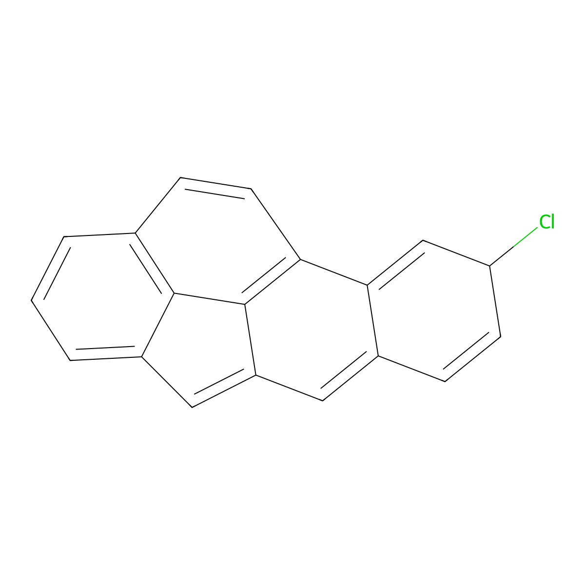 4-Chloro-4H-cyclopenta(def)chrysene molecular structure, CAS 149922-82-7