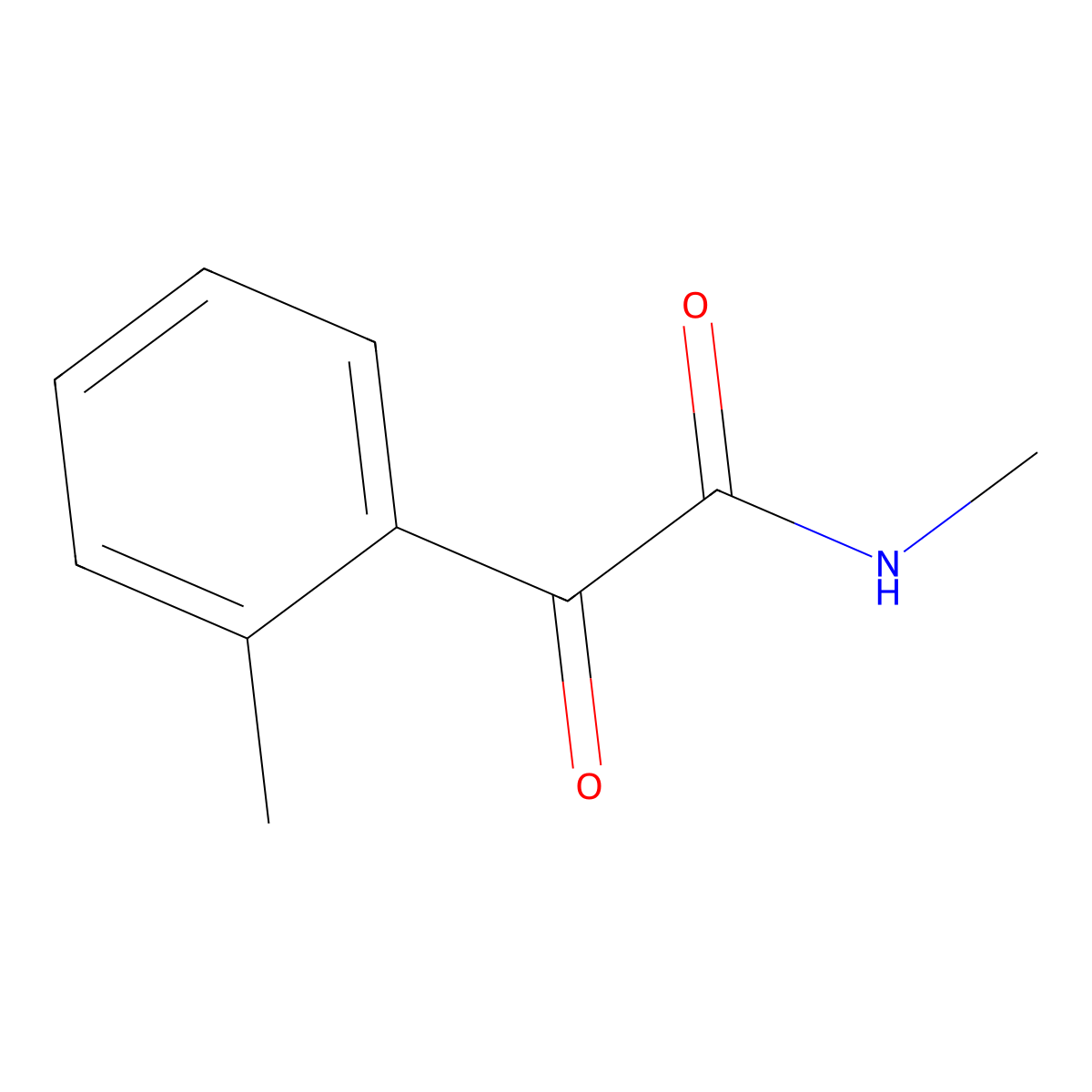 N-methyl-2-(2-methylphenyl)-2-oxoacetamide molecular structure, CAS 149922-95-2