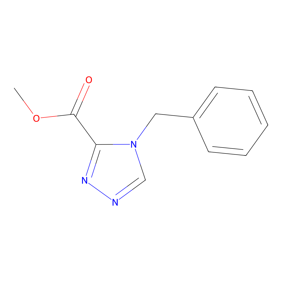 methyl 4-benzyl-4H-1,2,4-triazole-3-carboxylate molecular structure, CAS 1499224-49-5