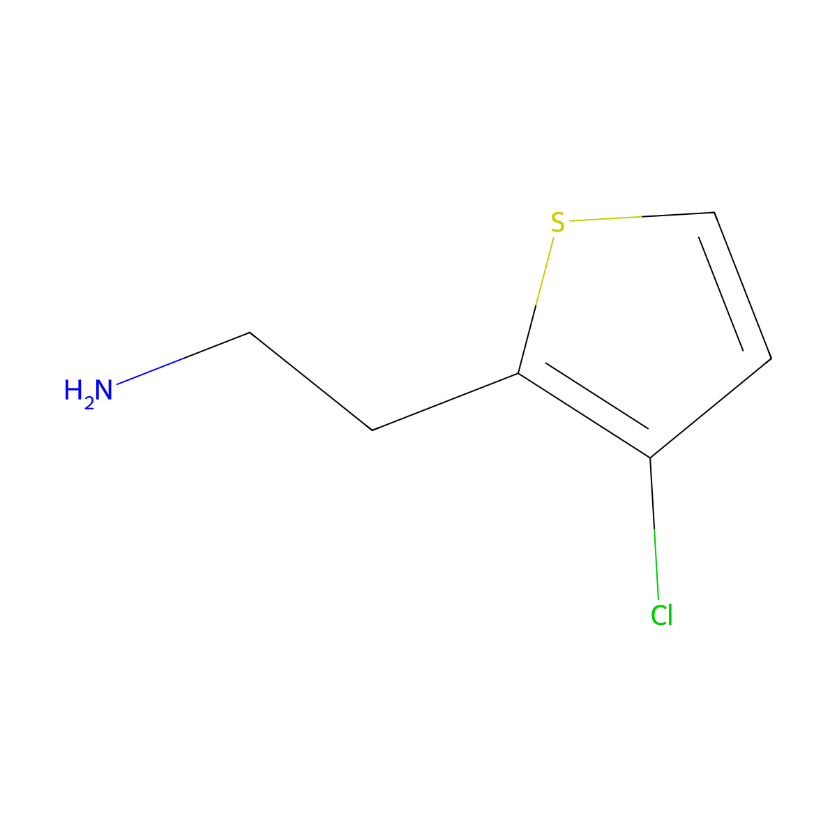 2-(3-Chlorothiophen-2-yl)ethan-1-amine molecular structure, CAS 1499226-65-1
