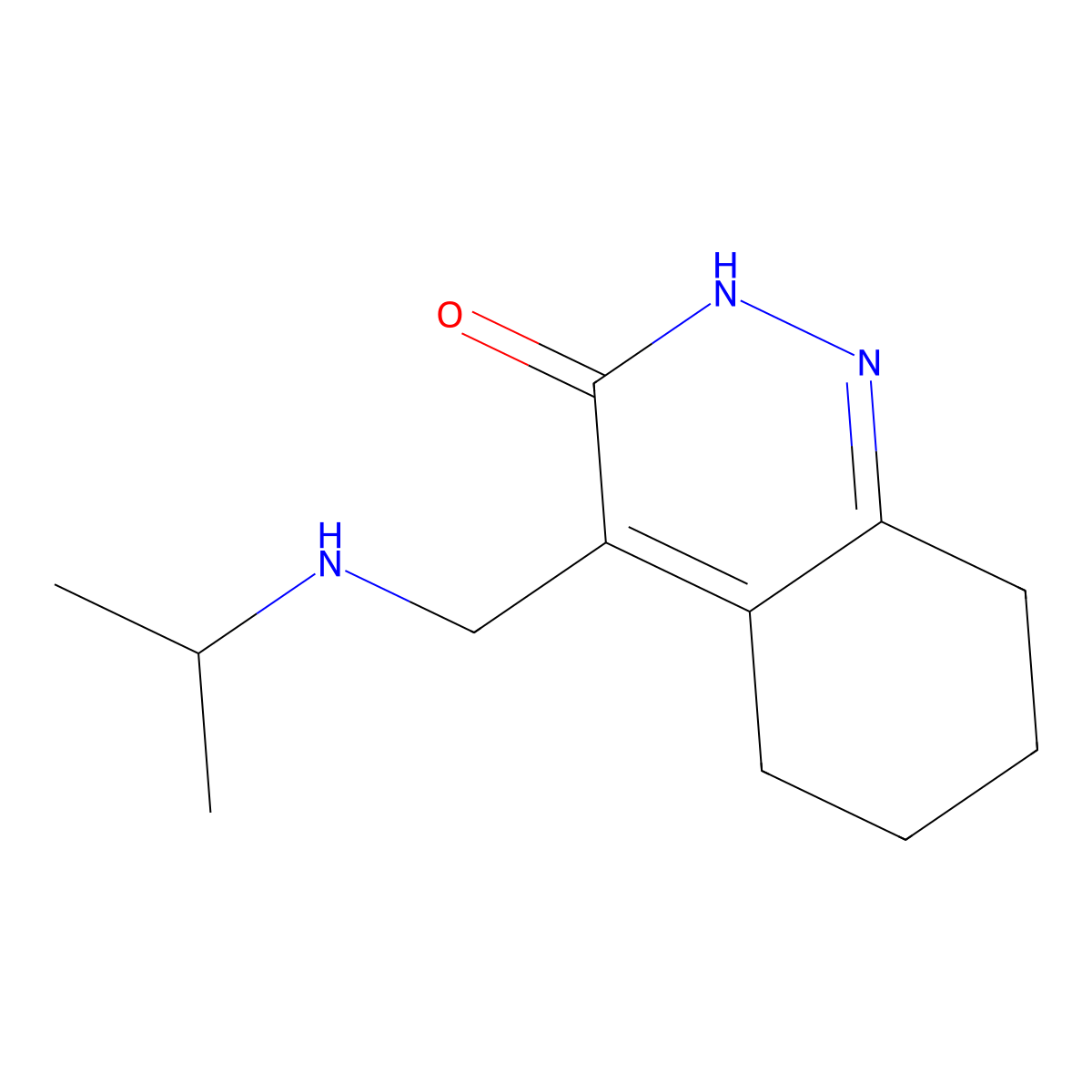 4-{[(Propan-2-yl)amino]methyl}-2,3,5,6,7,8-hexahydrocinnolin-3-one molecular structure, CAS 1499305-03-1