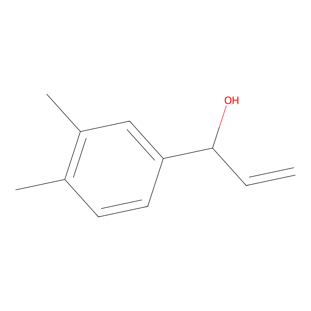 1-(3,4-Dimethylphenyl)prop-2-en-1-ol molecular structure, CAS 1499377-14-8