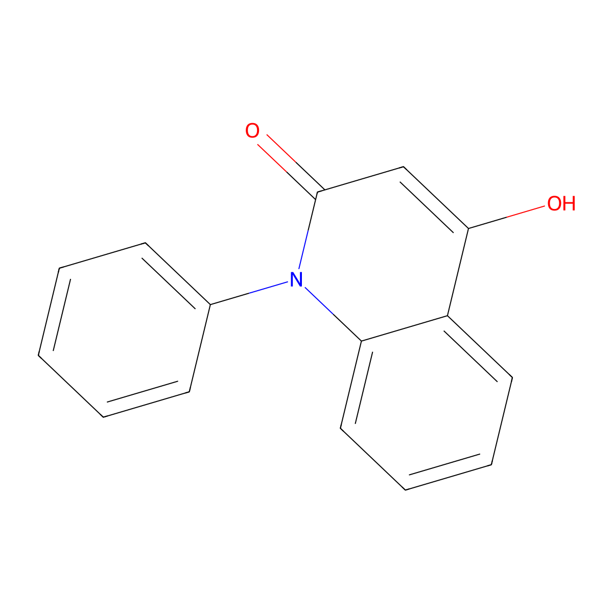 4-Hydroxy-1-phenyl-1,2-dihydroquinolin-2-one molecular structure, CAS 14994-75-3