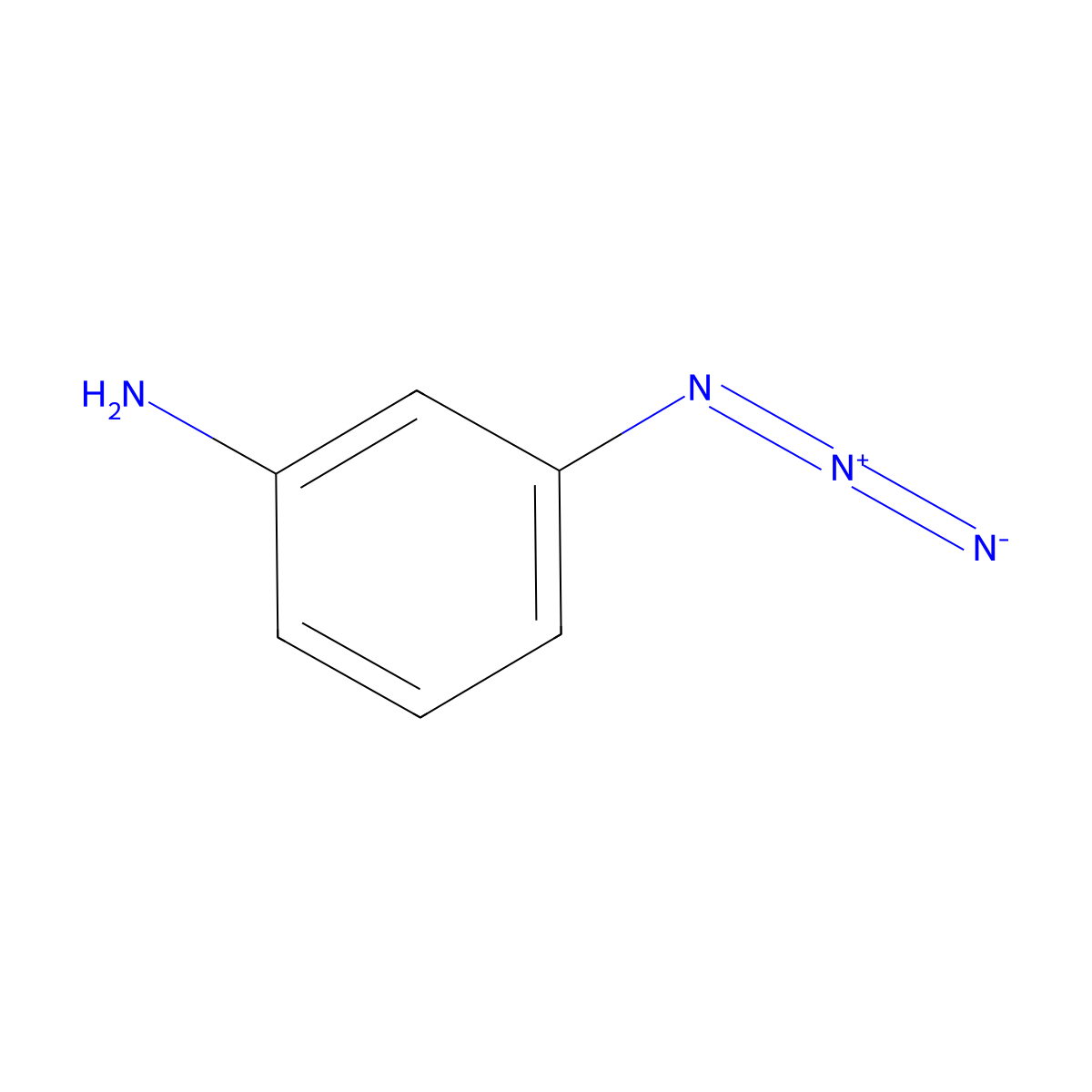 3-Azidoaniline molecular structure, CAS 14994-81-1