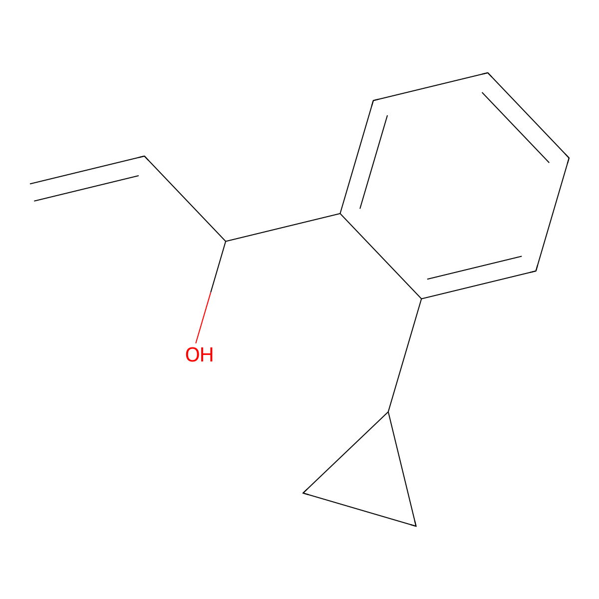 1-(2-Cyclopropylphenyl)prop-2-en-1-ol molecular structure, CAS 1499436-94-0