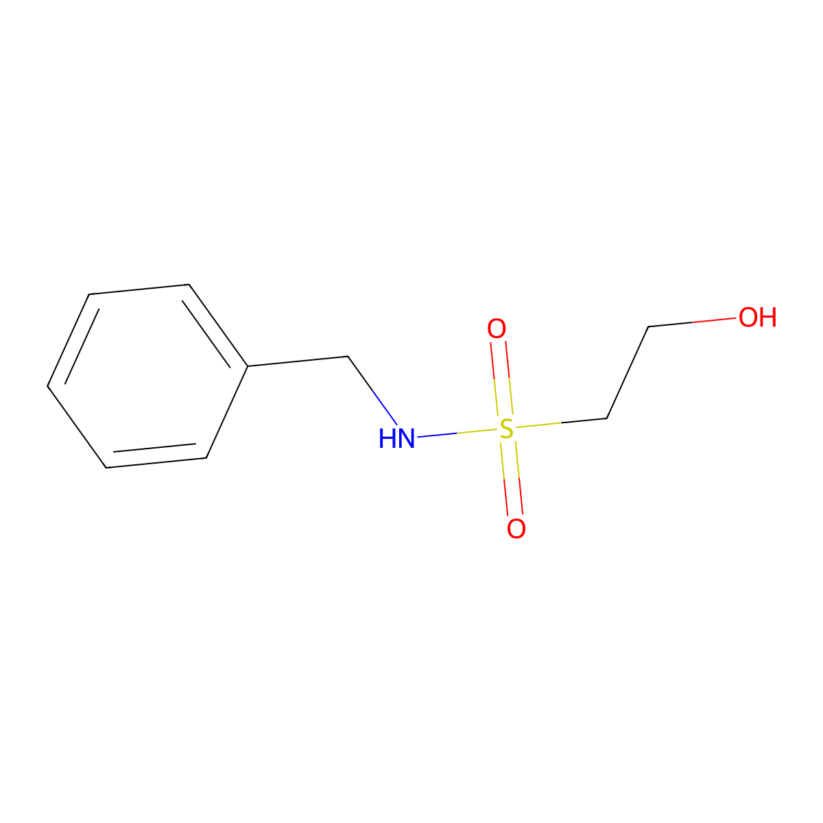 N-benzyl-2-hydroxyethane-1-sulfonamide molecular structure, CAS 149944-36-5