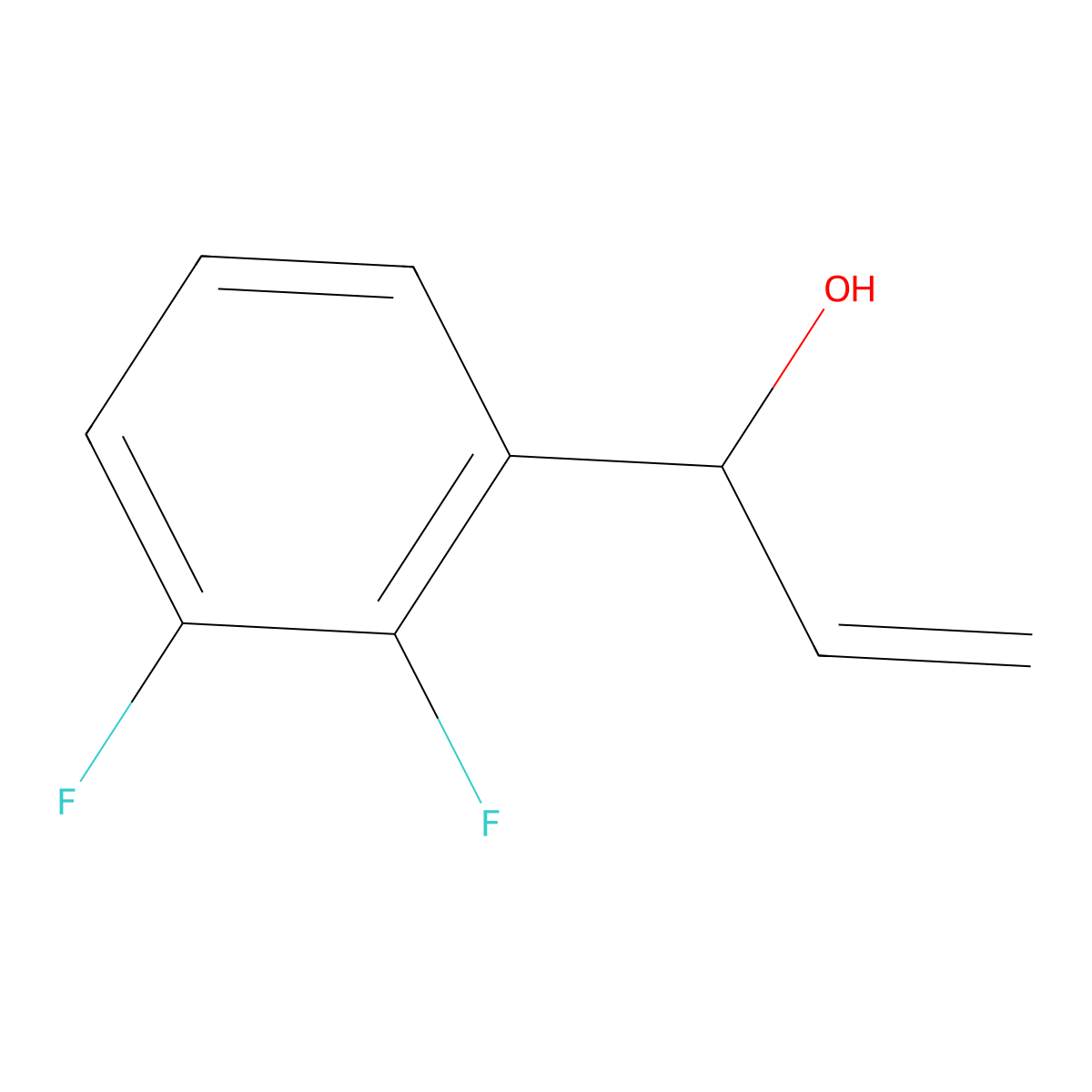 1-(2,3-Difluorophenyl)prop-2-en-1-ol molecular structure, CAS 149946-80-5