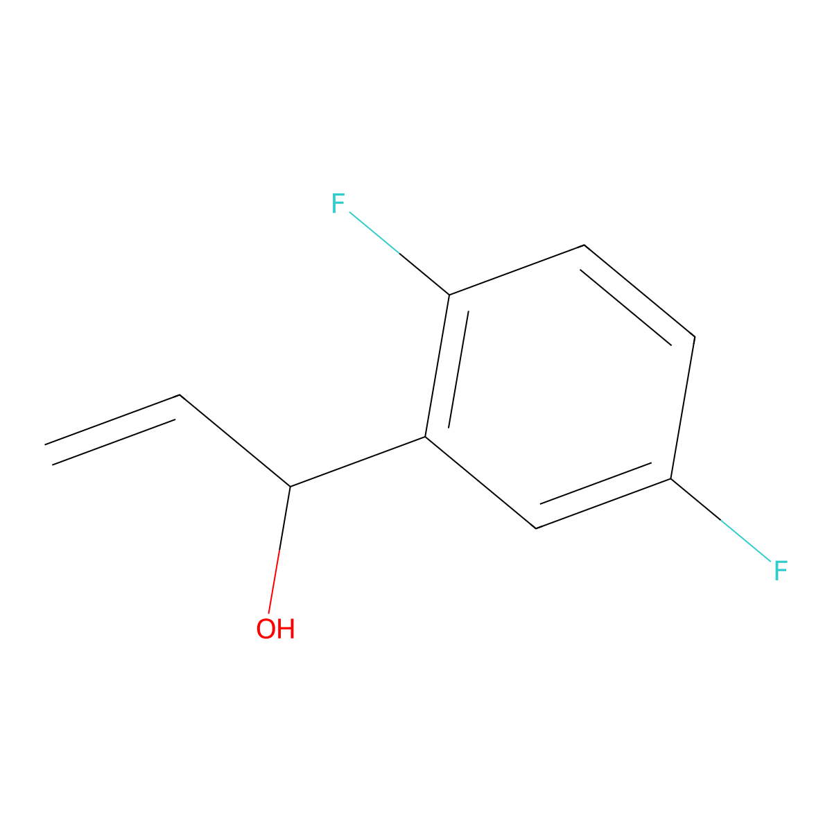 1-(2,5-Difluorophenyl)prop-2-en-1-ol molecular structure, CAS 149946-82-7