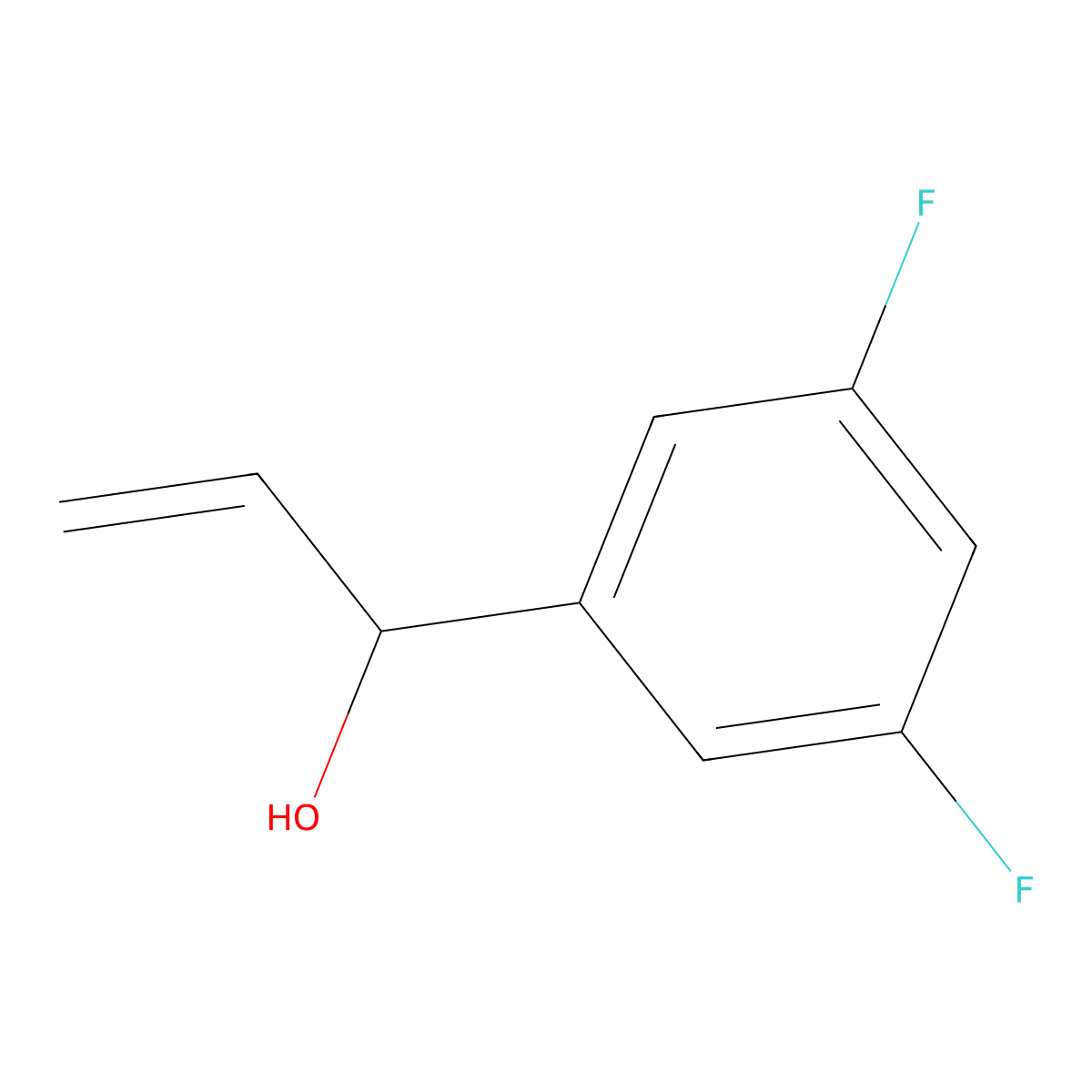 1-(3,5-Difluorophenyl)prop-2-en-1-ol molecular structure, CAS 149946-85-0
