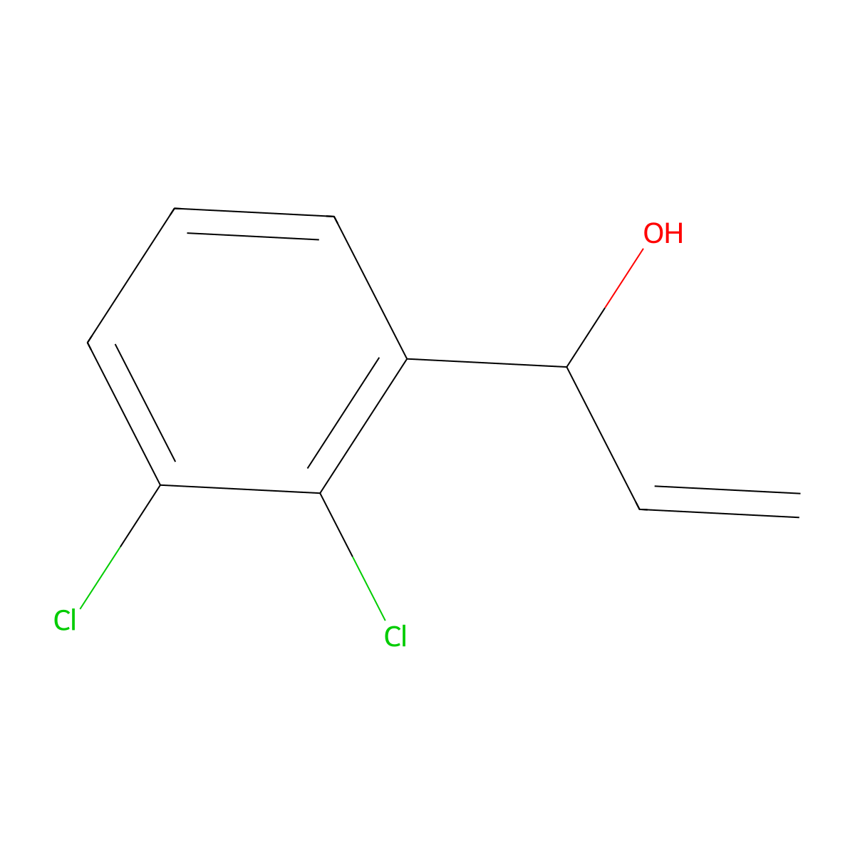1-(2,3-Dichlorophenyl)prop-2-en-1-ol molecular structure, CAS 149946-91-8