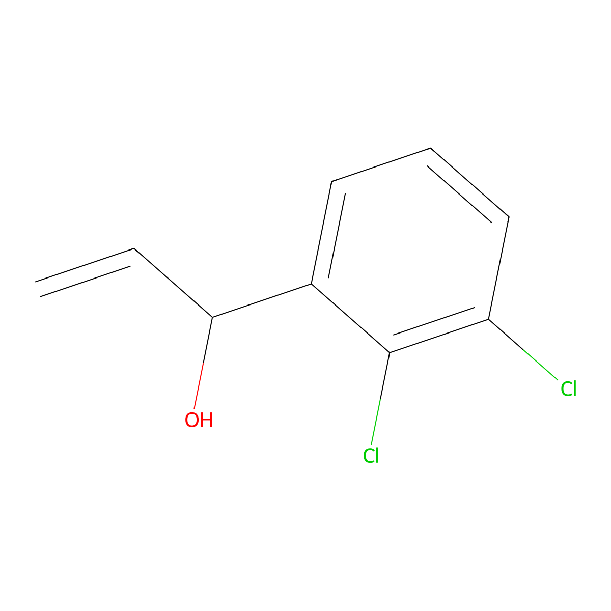1-(2,3-Dichlorophenyl)prop-2-en-1-ol molecular structure, CAS 149946-91-8