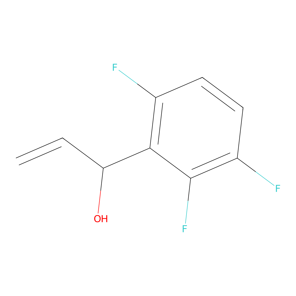 1-(2,3,6-Trifluorophenyl)prop-2-en-1-ol molecular structure, CAS 149947-02-4