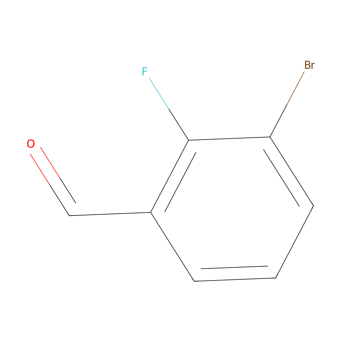 3-Bromo-2-fluorobenzaldehyde molecular structure, CAS 149947-15-9