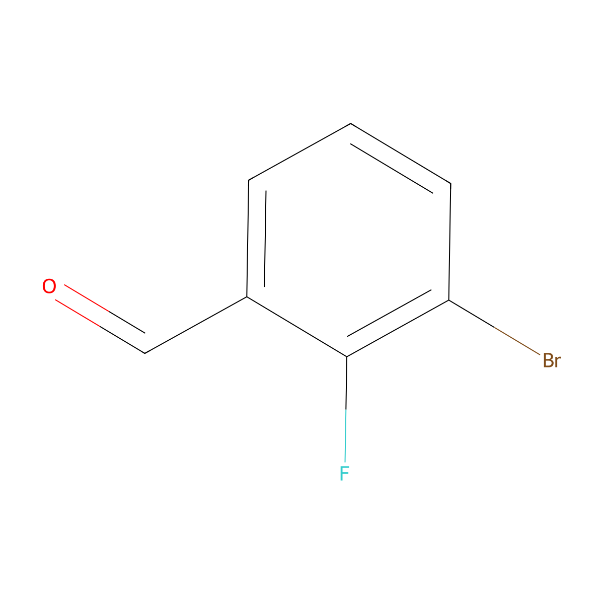 3-Bromo-2-fluorobenzaldehyde molecular structure, CAS 149947-15-9