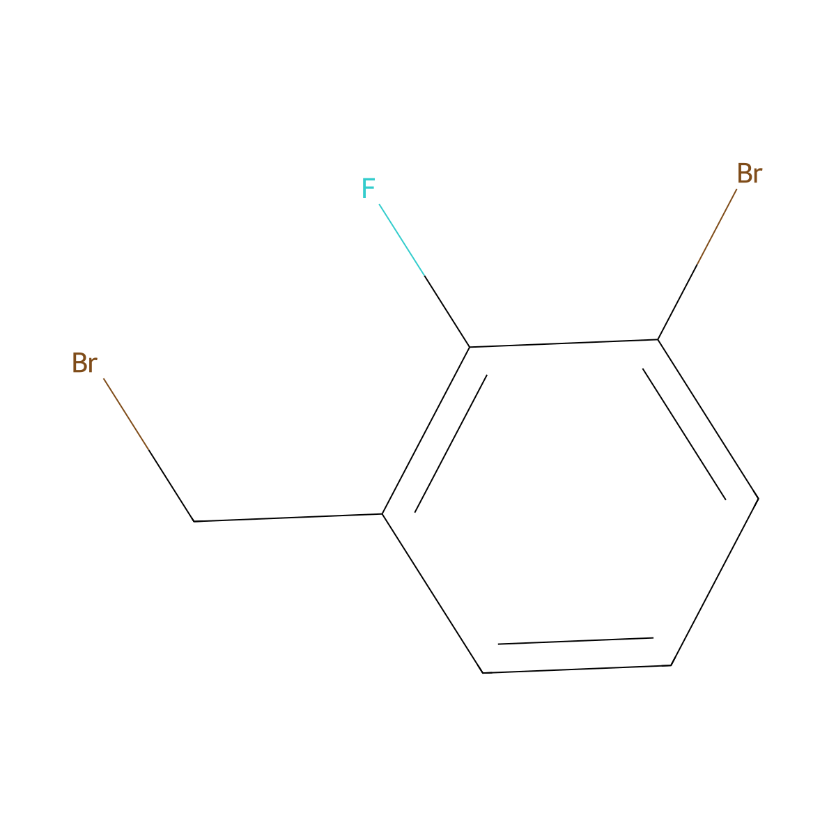 1-Bromo-3-(bromomethyl)-2-fluorobenzene molecular structure, CAS 149947-16-0