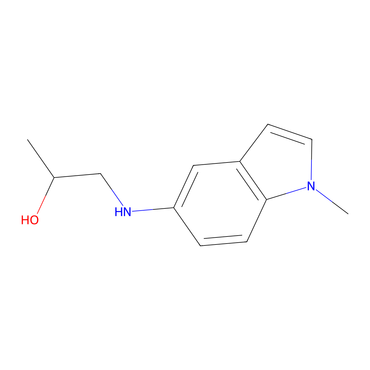 1-[(1-Methyl-1H-indol-5-YL)amino]propan-2-OL molecular structure, CAS 1499471-90-7