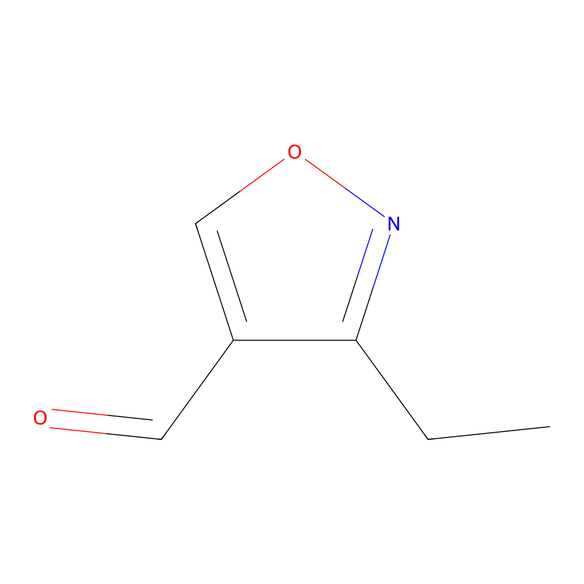 3-Ethyl-1,2-oxazole-4-carbaldehyde molecular structure, CAS 1499473-94-7