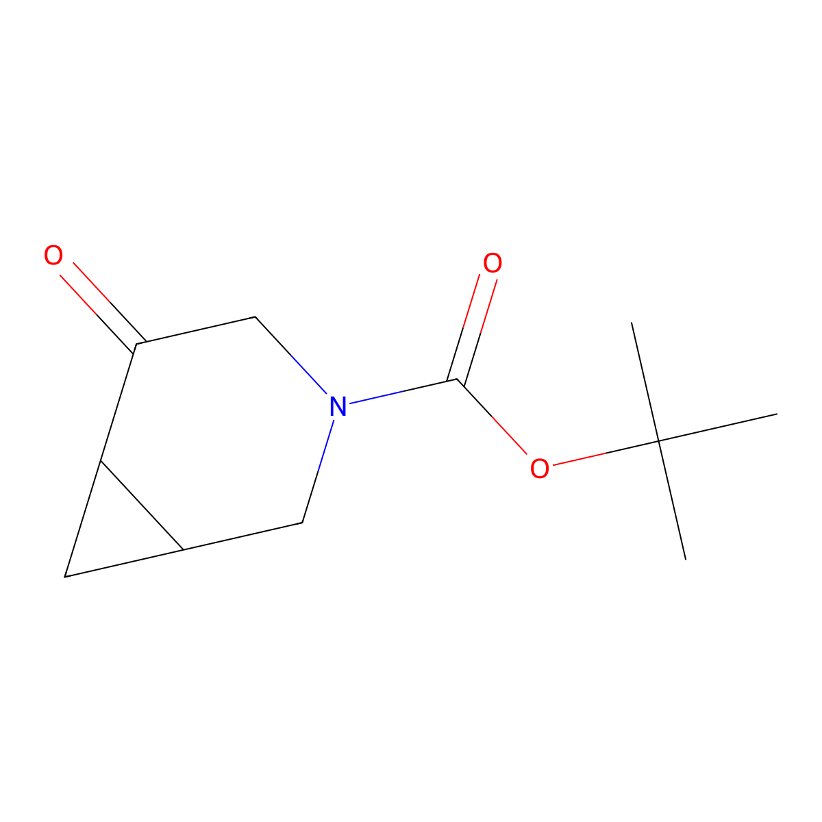 Tert-butyl 5-oxo-3-azabicyclo(4.1.0)heptane-3-carboxylate molecular structure, CAS 1499480-13-5